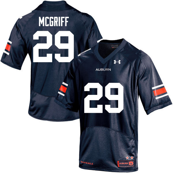 Auburn Tigers Men's Jaylen McGriff #29 Navy Under Armour Stitched College NCAA Authentic Football Jersey FFN0574PQ